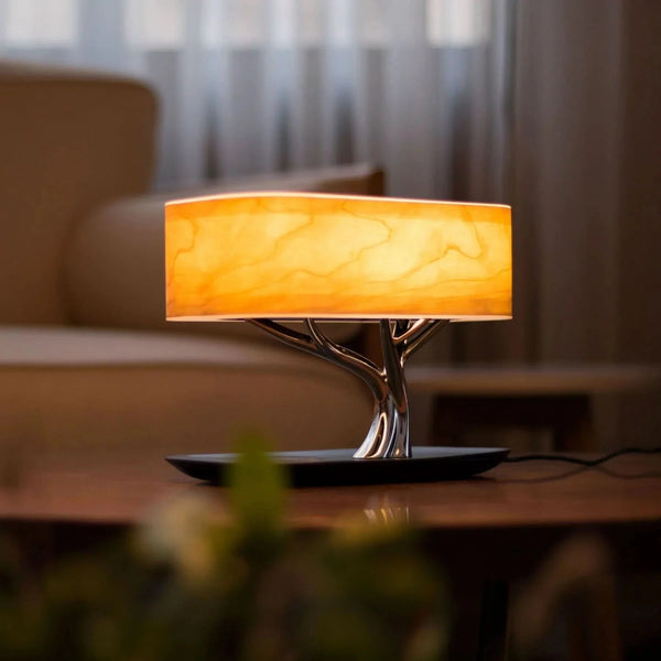 Table Lamp With Speaker & Wireless Charger Iluminating