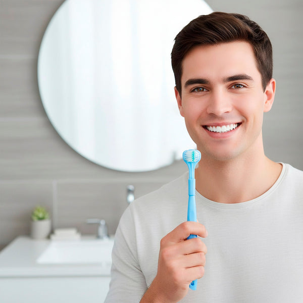 Portable Sonic Toothbrush with Travel Case & 360° Toothbrush Set