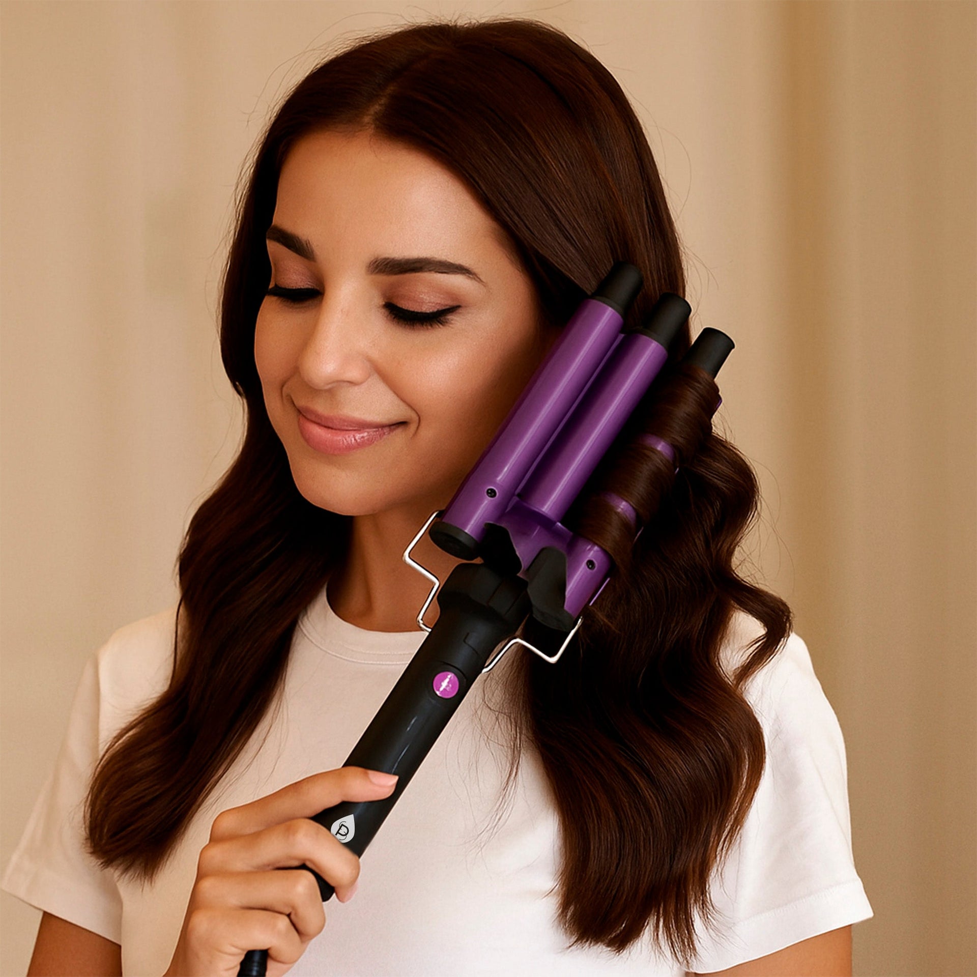 Pursonic Triple Barrel Hair Curler – Effortless Beach Waves & Curls