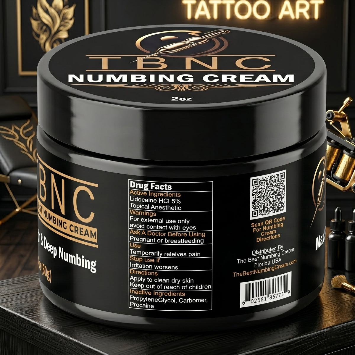 Tattoo Numbing Cream - 2 oz