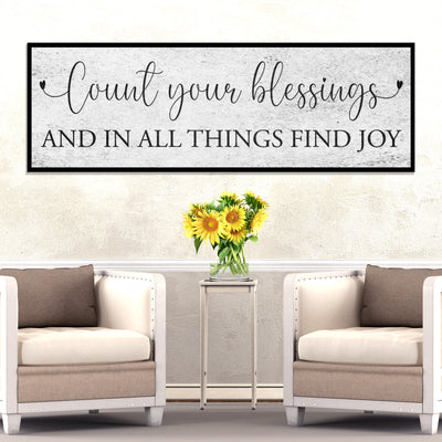 Count Your Blessings Sign III