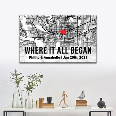 Couple Street Map Sign II