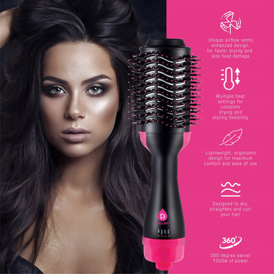 The Pursonic Dimmable LED LED Vanity Mirror & One Step Volumizing Hair Dryer