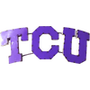 TCU Block Recycled Metal Wall Decor