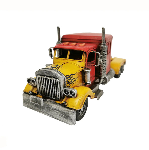 Red Semi-Truck Metal Model - Gifts for You 'n Me