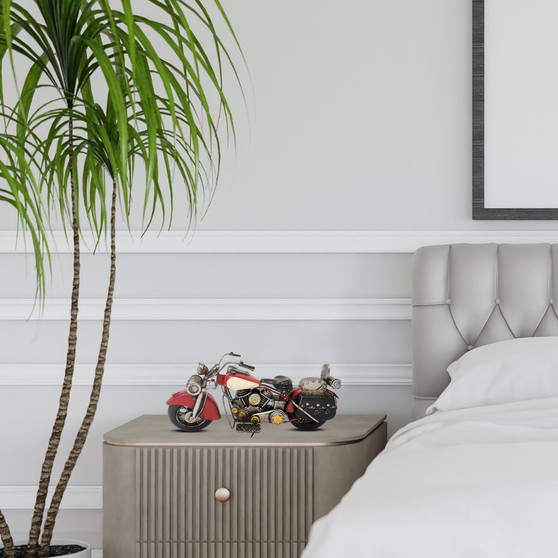 Red Motorcycle Metal Model