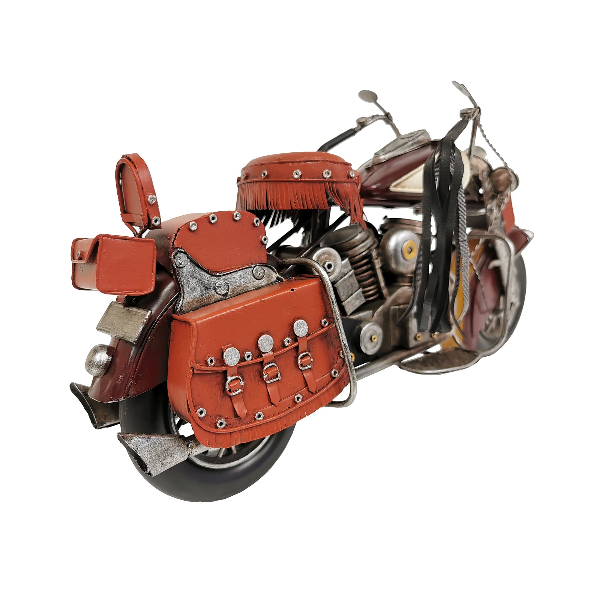 Burgundy Motorcycle Metal Model