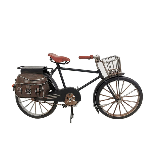 Decorative Metal Model Bicycle with Brown Bags - Gifts for You 'n Me
