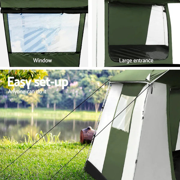 Weisshorn Instant Up Camping Tent 6 Person Pop up Tents Family Hiking