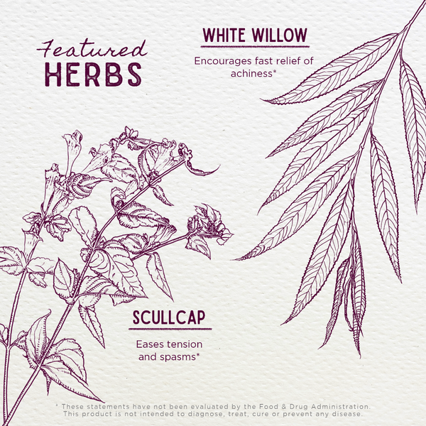 Illustration of herbs with text on a light background