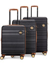 Brickell 3 Piece Expandable Retro Luggage Set