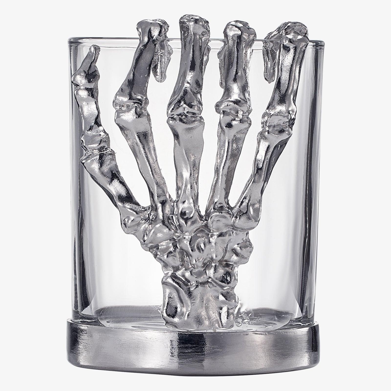 Skeleton Whiskey Glass Tumbler | Single | 10oz Halloween Skeleton Glasses 4.3