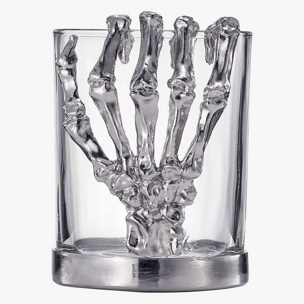 Skeleton Whiskey Glass Tumbler | Single | 10oz Halloween Skeleton Glasses 4.3