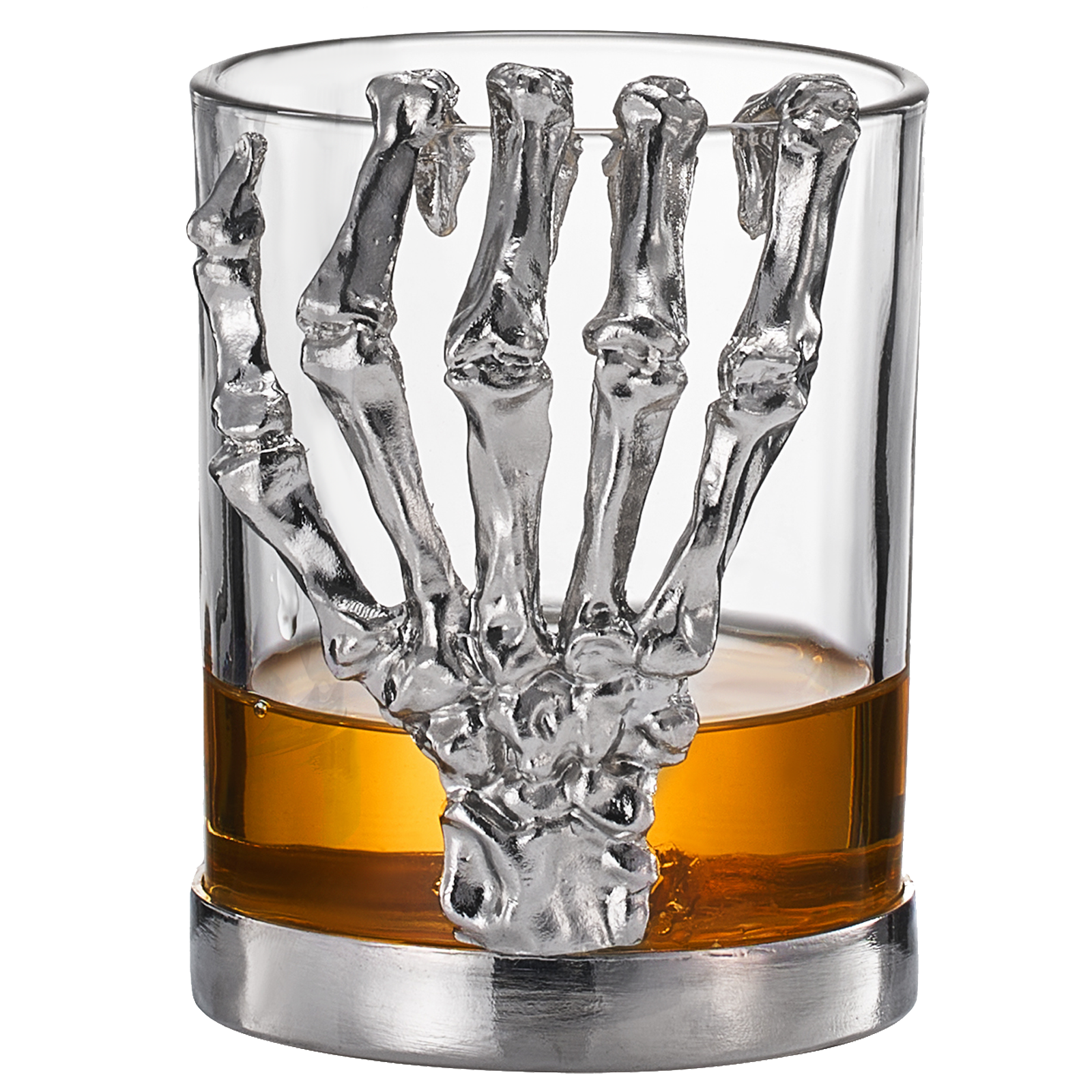 Skeleton Whiskey Glass Tumbler | Single | 10oz Halloween Skeleton Glasses 4.3