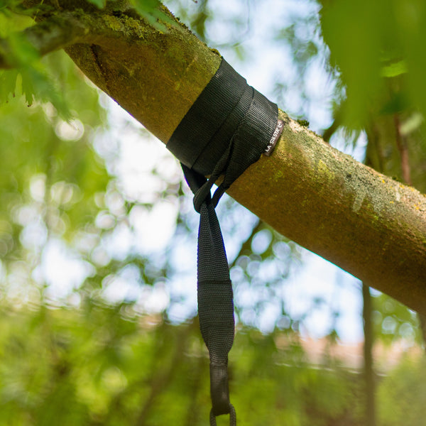 TreeMount 1rope Black - Tree and Pole Suspension Set for Hammock Chairs LA SIESTA