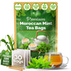 Premium Moroccan Mint Green Tea | Traditional Green Tea with Spearmint –  Premium Quality Herbal Blend. - 30 Tea Bags