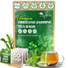 Premium Oregano Herbal Tea with Jasmine-Like Notes | Blend of Oregano, Thyme & Lemongrass - 60 Tea Bags