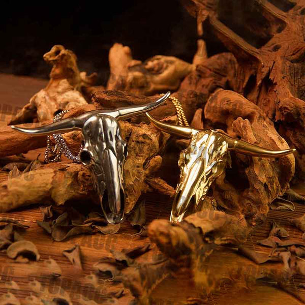 TOPACC Longhorn Skull Push Knife - Self Defense Knife