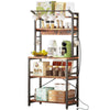 Modern Heavy Duty Baker's Rack Kitchen Living Room Office Shelving Unit