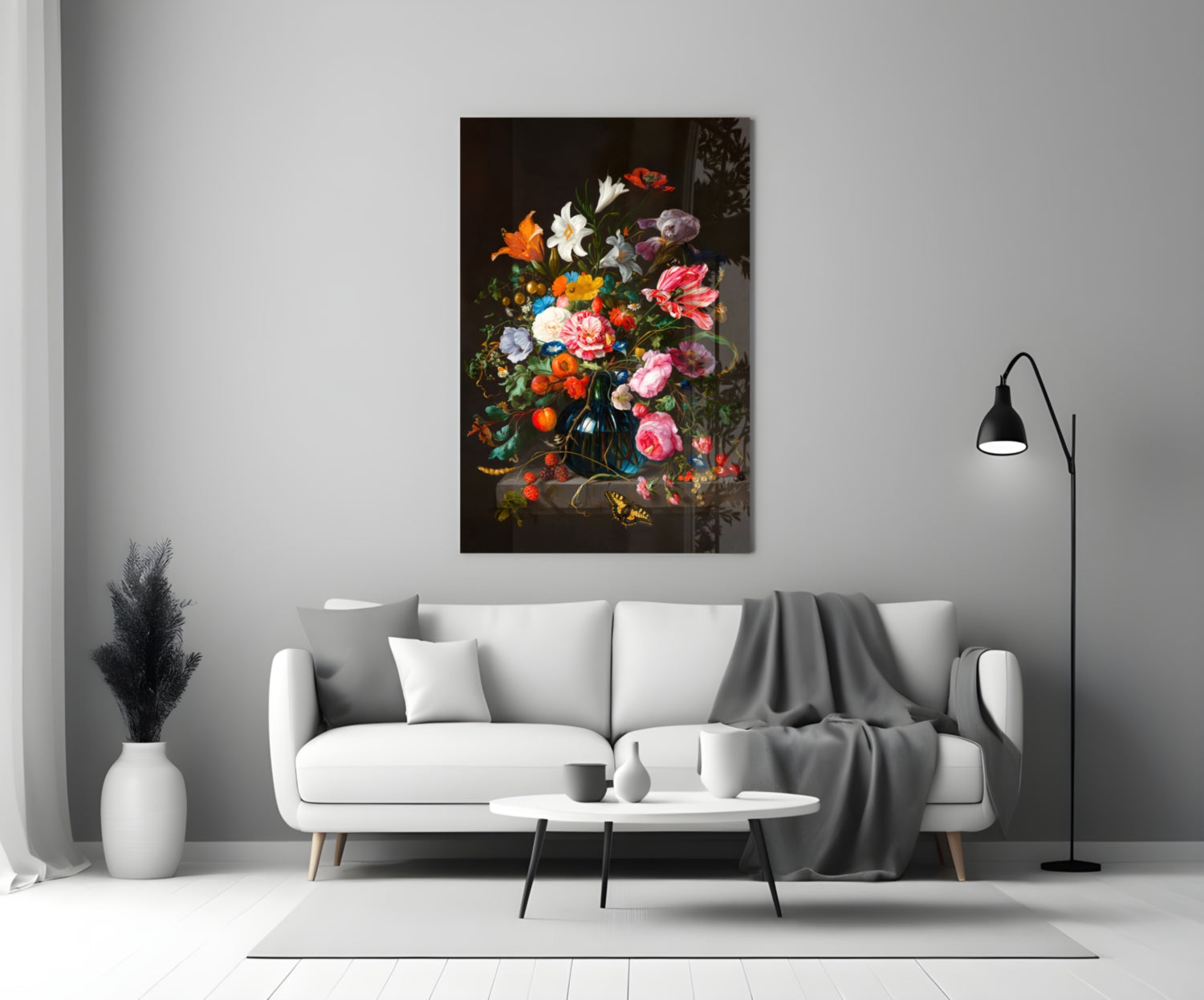 Classical Still Life Glass Wall Art || Designer Collection