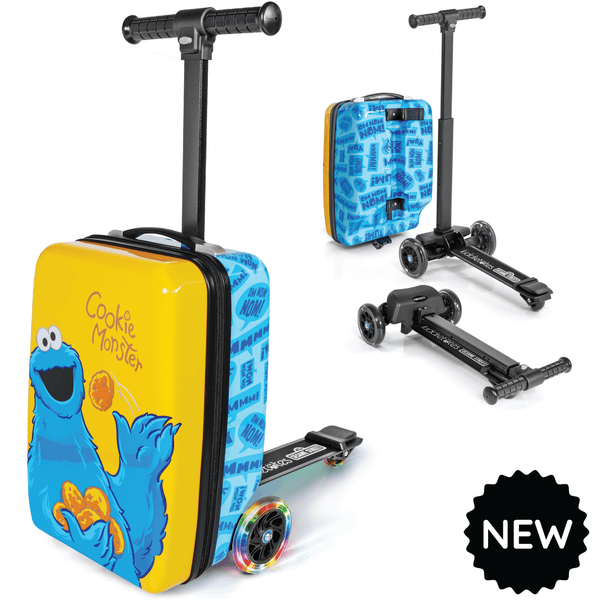 Cookie Monster 4-in-1 Detachable Scooter Luggage