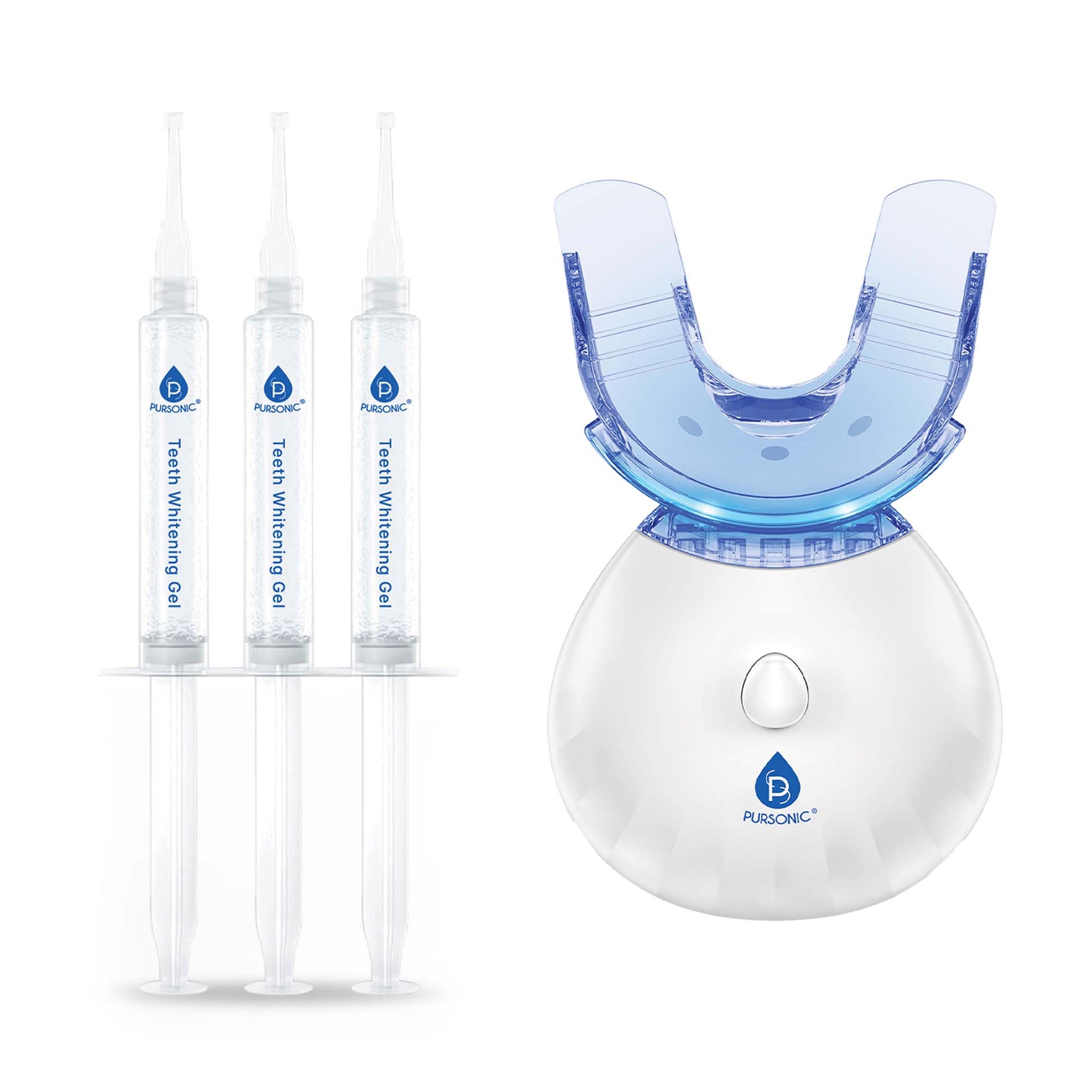 Pursonic Advanced LED Teeth Whitening Solution with Additional Syringes