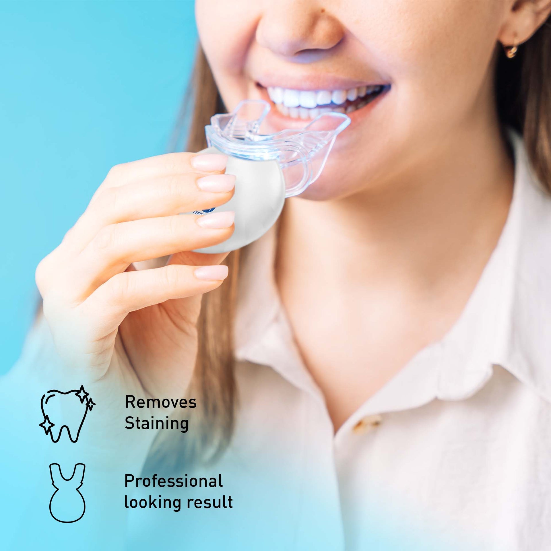 Pursonic Advanced LED Teeth Whitening Solution with Additional Syringes