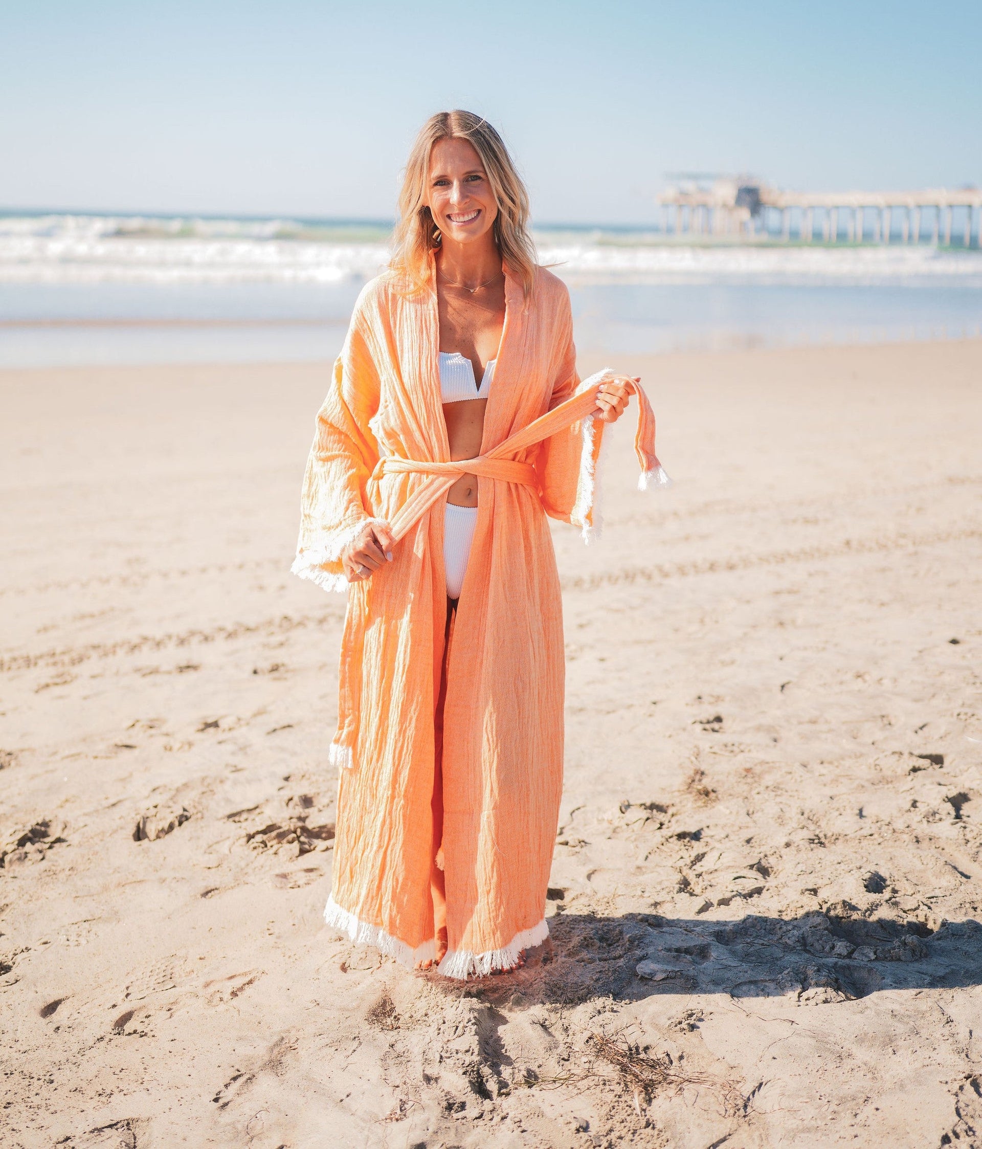 Muslin Cotton Kimono Bathrobe
