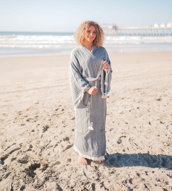 Muslin Cotton Kimono Bathrobe