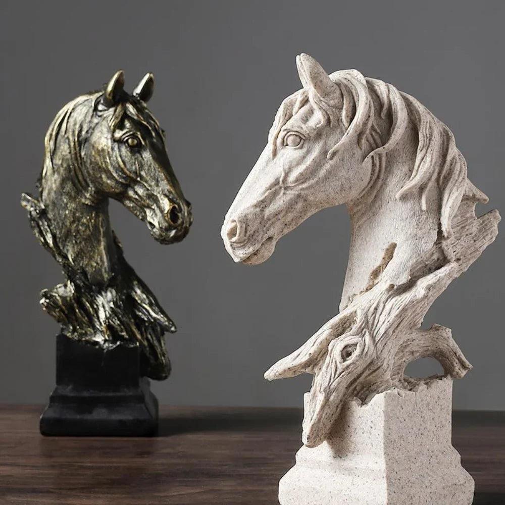 Table Decor - Rustic Horse Head Wooden
