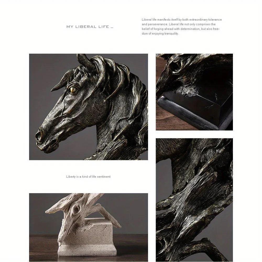 Table Decor - Rustic Horse Head Wooden