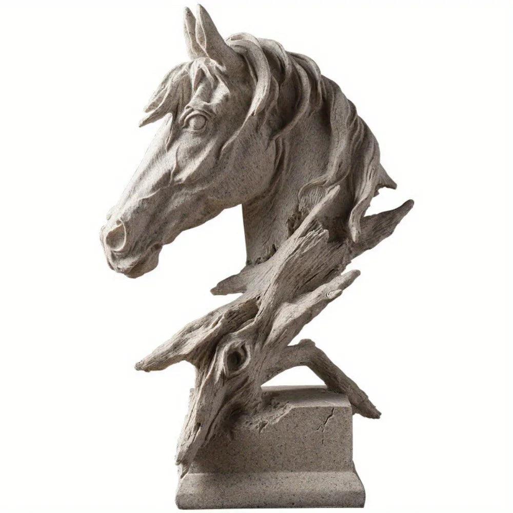 Table Decor - Rustic Horse Head Wooden