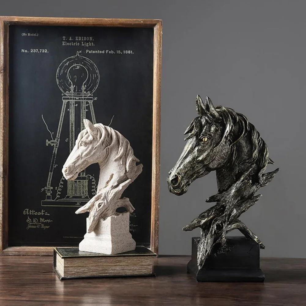 Table Decor - Rustic Horse Head Wooden
