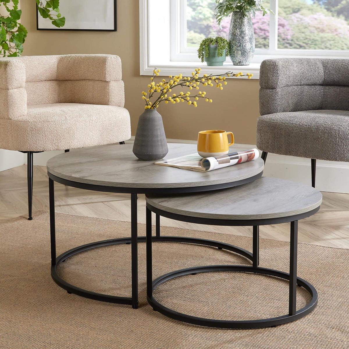 Tables - Stackable Grey Round
