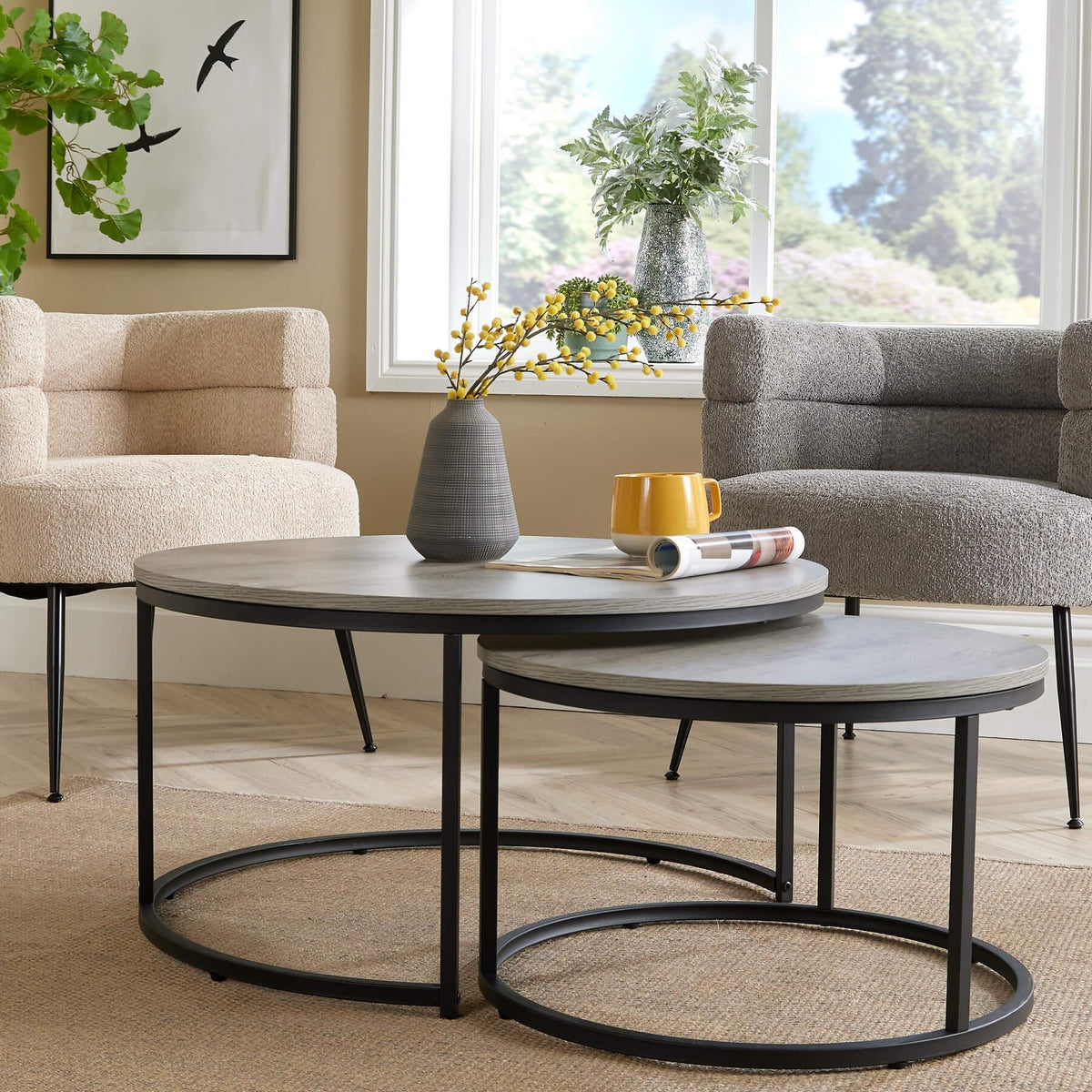 Tables - Stackable Grey Round