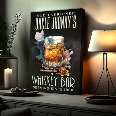 Old Fashioned Whiskey Bar Sign