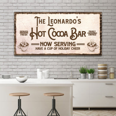 Have A Cup Of Holiday Cheer Hot Cocoa Bar Sign