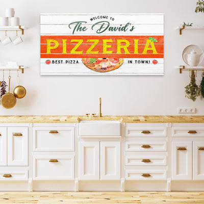 Best Pizza In Town Pizzeria Sign
