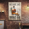 Aged To Perfection Whiskey Bar Sign - '18"x12"' inch Medium Premium Gallery Wrapped