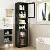 Tall Bathroom Storage Cabinet 67 Inches Freestanding Storage Organizer-Black