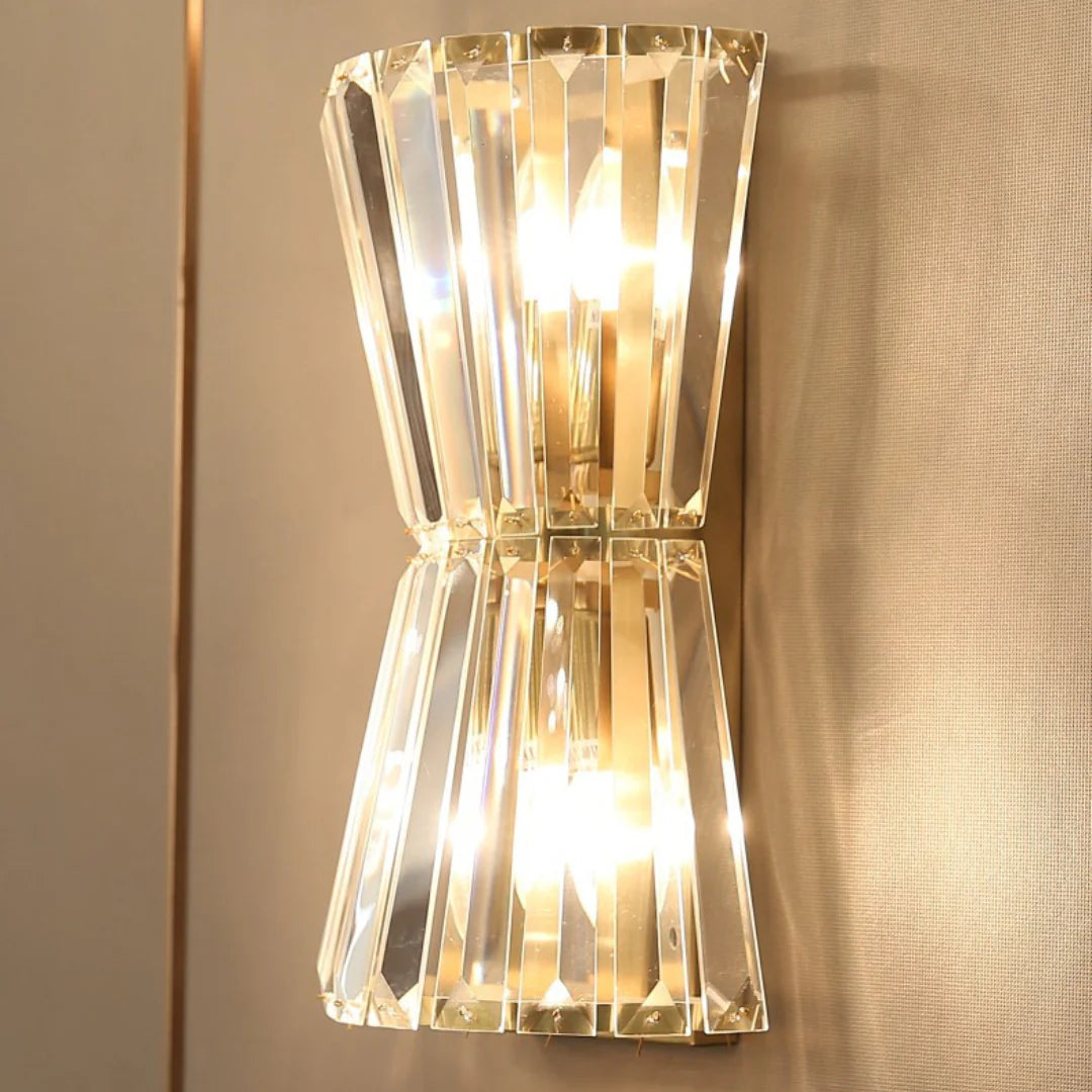 Tapered Crystal Wall Lamp