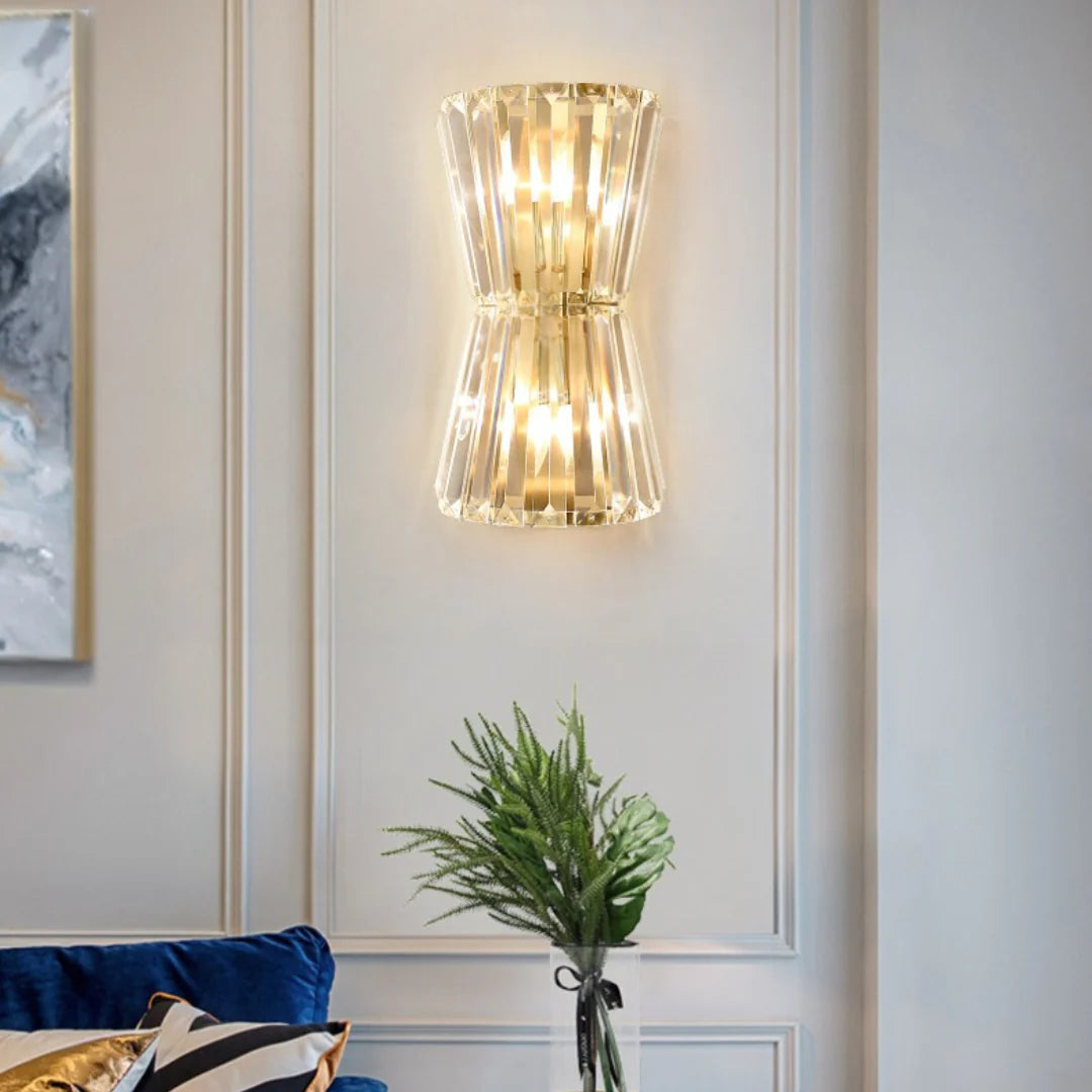Tapered Crystal Wall Lamp
