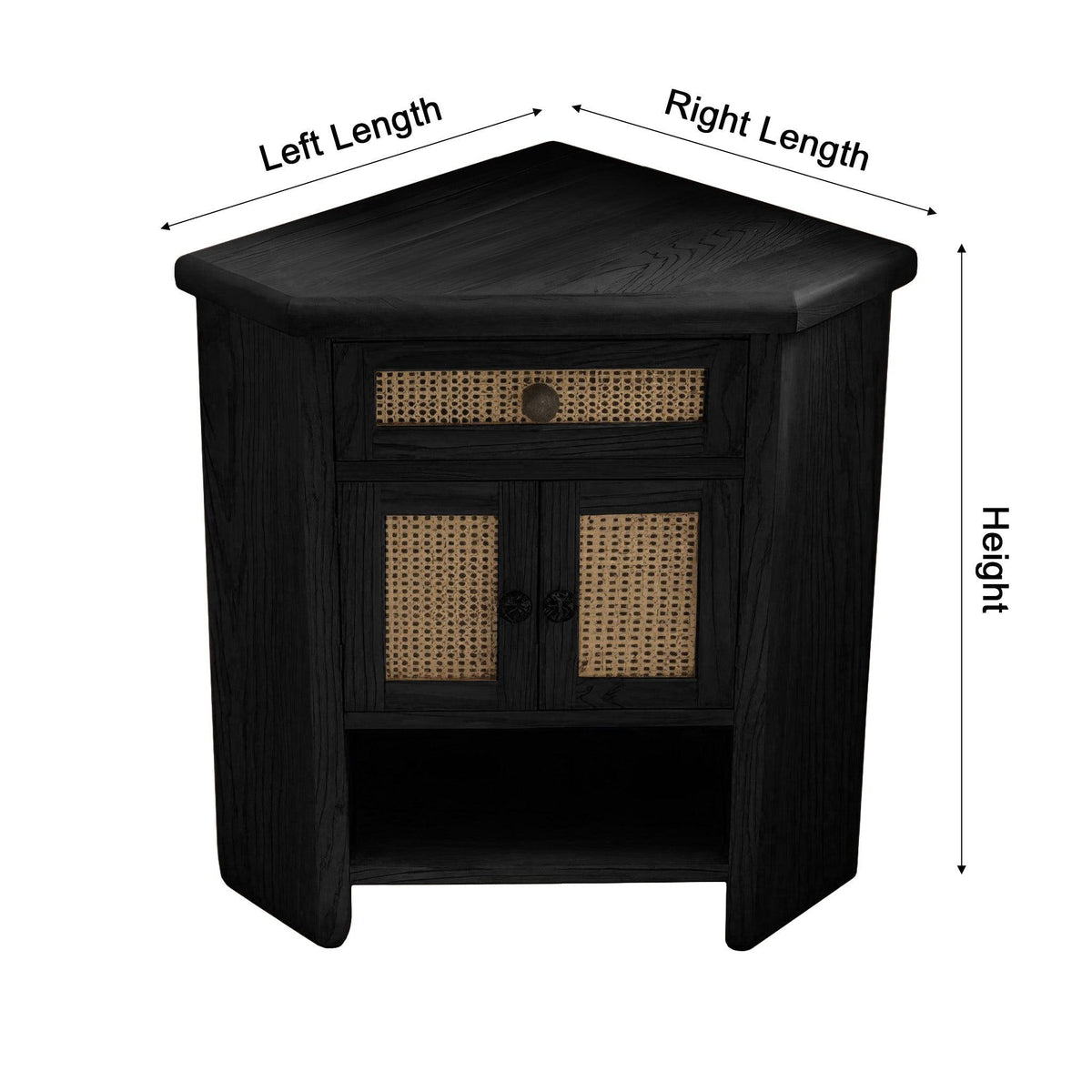 Tava Rattan-Front Corner Bathroom Vanity