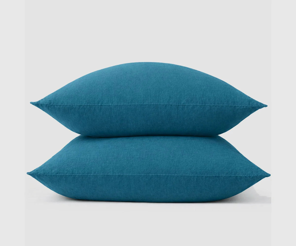 Stonewashed 100% Linen Pillowcases - Set of 2