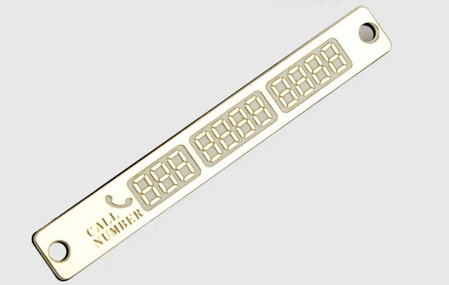 Temporary Car Parking Card Telephone Number Card Notification Night Light Sucker Plate Car Styling Phone Number Card