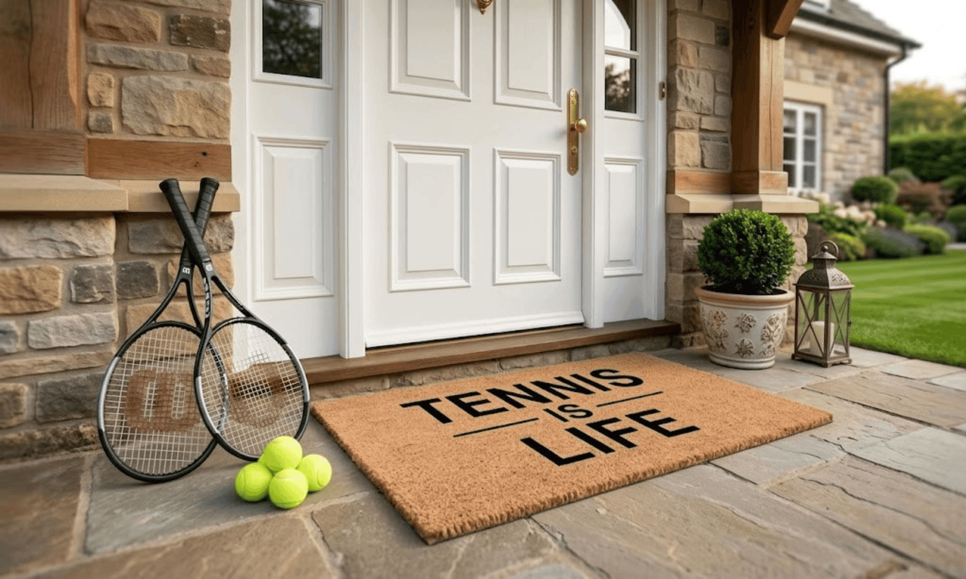 Tennis is Life Coir Mat