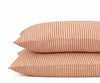 Linen Pillowcases - Terracotta Striped