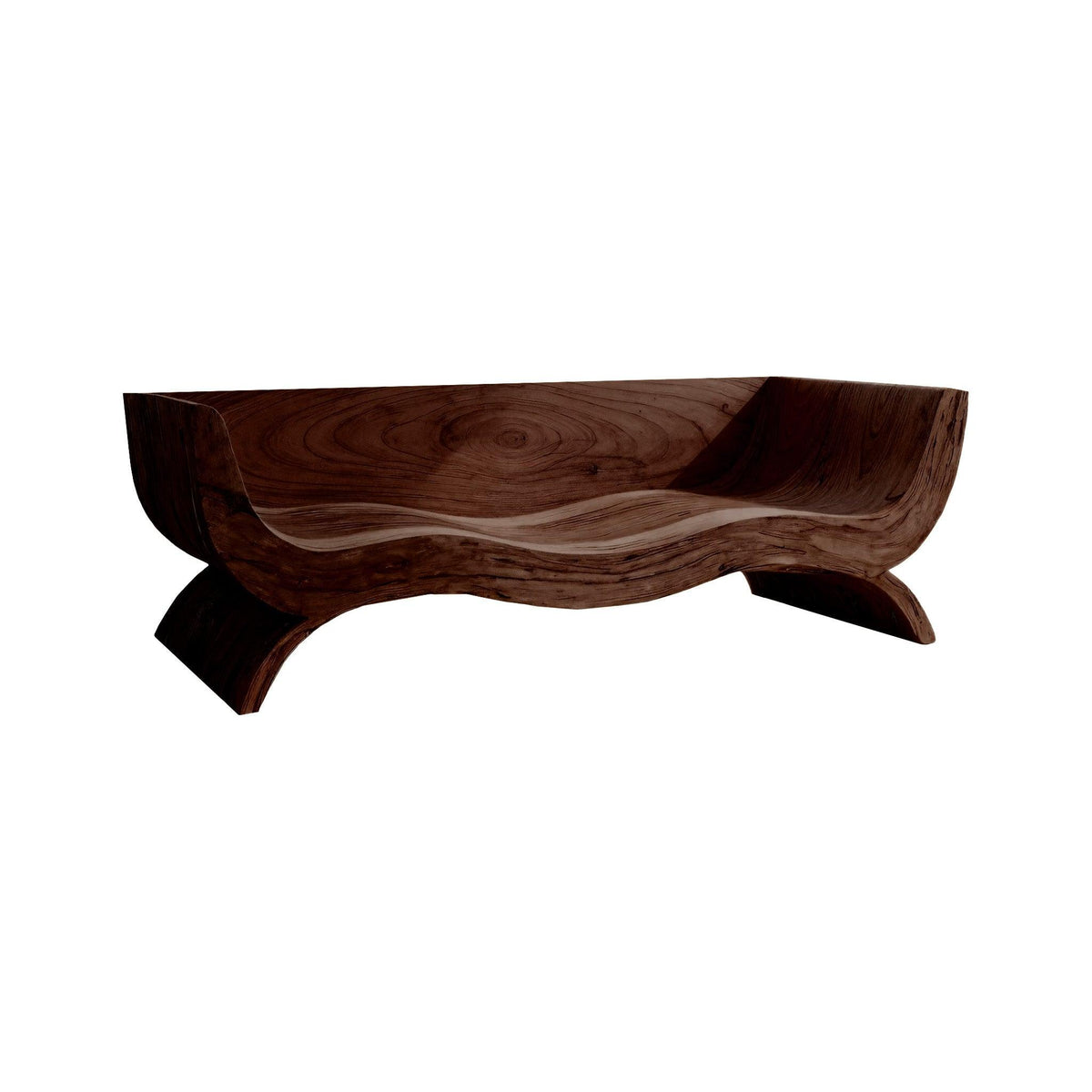 Terran Wave Solid Wood Sofa