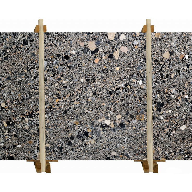 Terrazo Black Bookmatching Marble Slabs Polished - Livfloors Collection