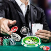 Texas Holdem Poker Chip Set with 300 Pieces Chips-Black